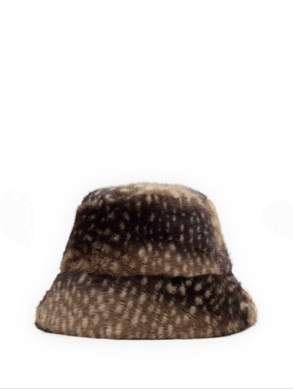 Bambi Faux Fur Print Bucket Hat
